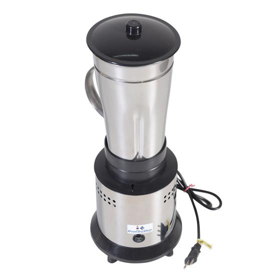 Liquidificador Profissional Inox 800w 2 Litros Triturador de Gelo e Polpas - EvandroShop (110v) Menor preço em Liquidificador Profissional Inox 800w 2 Litros Triturador de Gelo e Polpas - EvandroShop (110v)