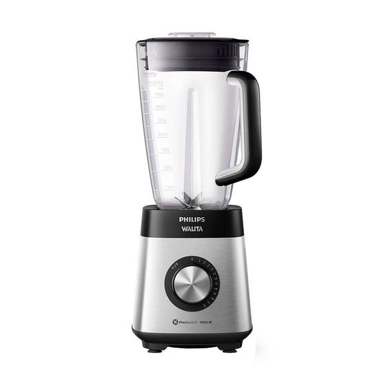 Imagem de Liquidificador Walita Serie 5000 RI2244/91  Copo Tritan 12 Velocidades, 1400W, 3 Litros, Preto e Prata