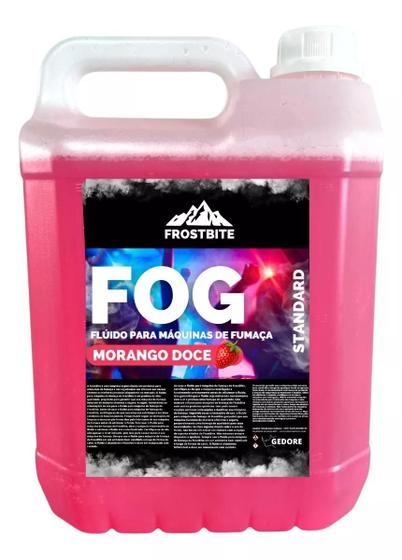 Imagem de Líquido Fluido Máquina Fumaça Fog Morango Galão 5L FROSTBITE