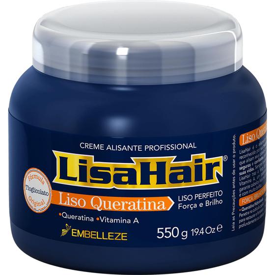 Imagem de Lisa Hair creme alisante profissional 550g