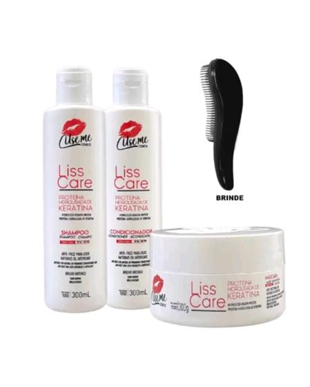 Imagem de Liss Care Use Me Anti-frizz Shampoo, Condicionador e Mascara 3x300ml