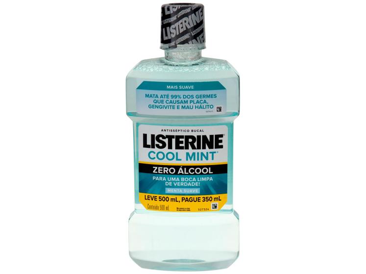 Listerine Cool Mint Enxaguante Bucal Sem Álcool 500ml Antisséptico