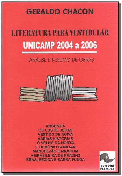 Imagem de Literatura para Vestibular Analise e Resumo das Obras Unicamp 2004-2006