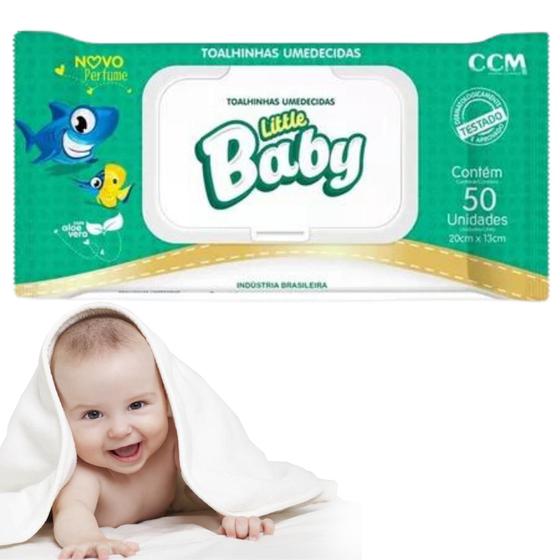 Imagem de Little Baby 50 unidades Lenços Umedecidos Bebe Toalhas