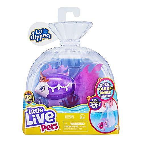 Imagem de Little Live Pets Lil' Dippers Fish - Magic Water Activated Unboxing and Interactive Feeding Experience - Seaqueen