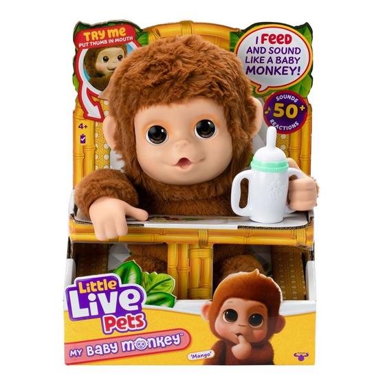 Imagem de Little Live Pets Pelúcia My Baby Macaquinho - Fun Divirta-se