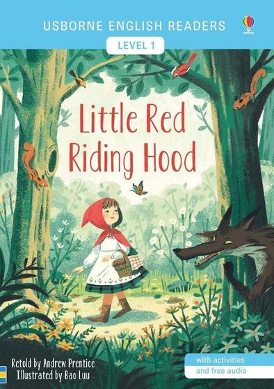 Imagem de Little Red Riding Hood - Usborne English Readers - Level 1 - Book With Activities And Free Audio