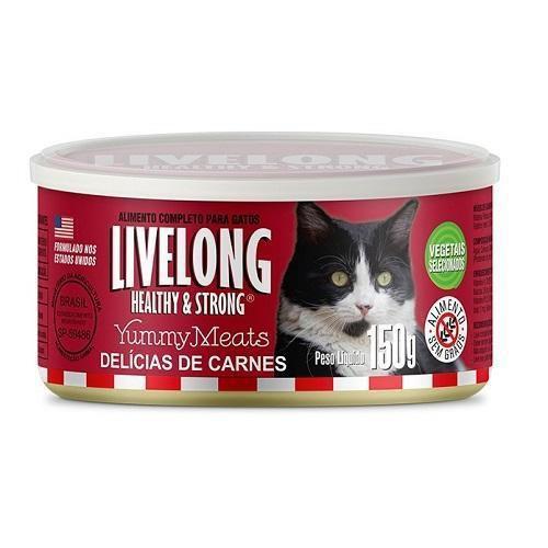 Imagem de Livelong gatos lata delicias de carne 150g