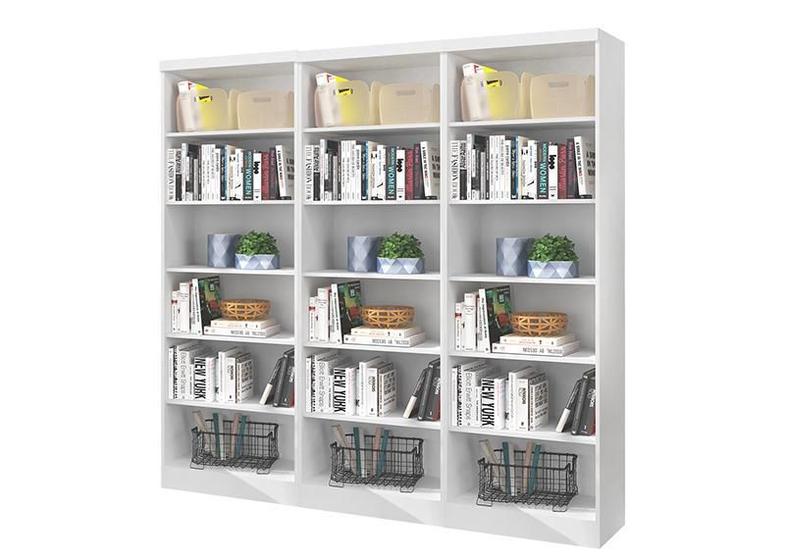 Imagem de Livreiro Multiuso Branco Kit com 3 - FdECOR