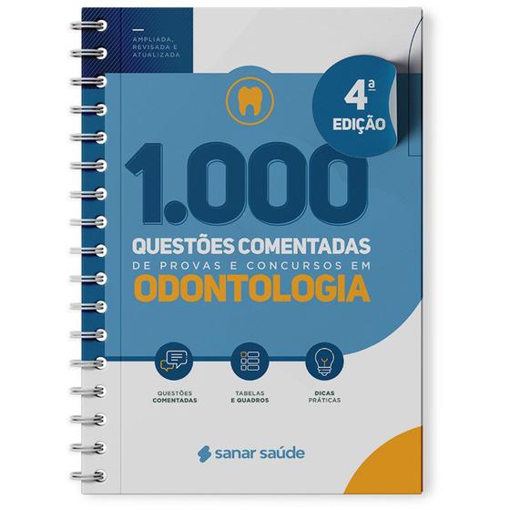 Imagem de Livro - 1.000 Questões Comentadas de Provas e Concursos em Odontologia - Sanar