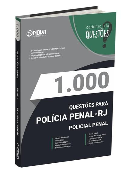 Imagem de Livro 1.000 Questões Gabaritadas para a Polícia Penal - RJ - Policial Penal