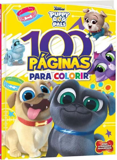 Imagem de Livro: 100 Páginas para Colorir - Disney Jr - Puppy Dog Pals - Bicho Esperto