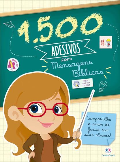 Imagem de Livro - 1500 adesivos com mensagens bíblicas