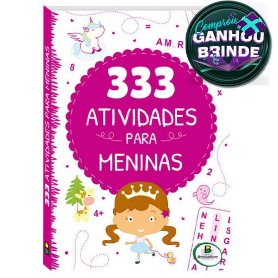 Imagem de Livro 333 Atividades Para Meninas  Little Pearl Books Crianças Filhos Infantil Desenho História Brincar Pintar Colorir - Igreja Cristã Amigo Evangélico