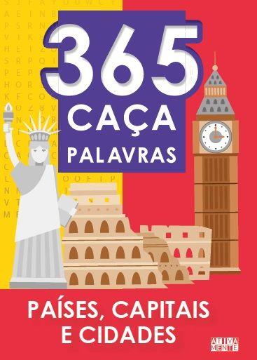 Imagem de Livro - 365 Caça-Palavras - Países, capitais e cidades