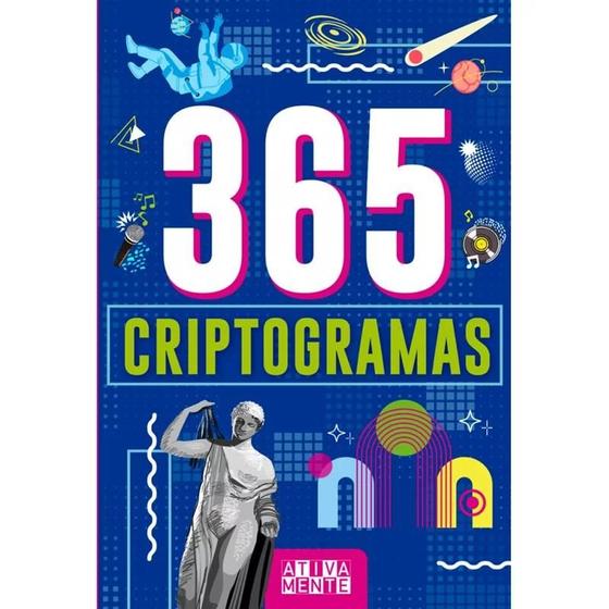 Imagem de Livro 365 Criptogramas Ciranda Cultural Crianças Filhos Infantil Desenho História Brincar Pintar Colorir Passatempos - Atividade Educativo Amigo