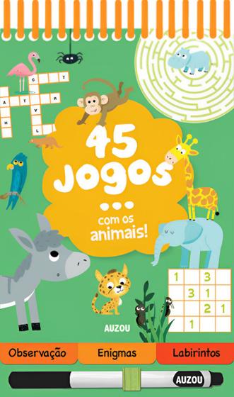 Imagem de Livro - 45 jogos com os animais!