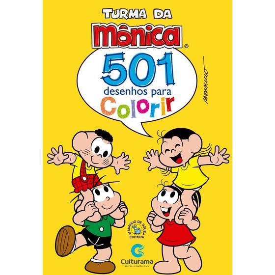 Imagem de Livro - 501 Desenhos para Colorir Turma da Mônica