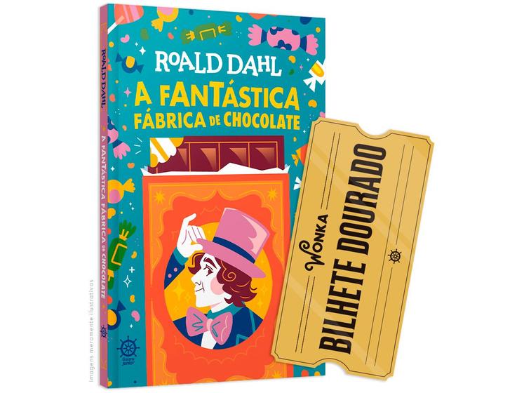 Livro A Fantástica Fábrica de Chocolate Roald Dahl com Brinde Livros de Literatura Infantil Livro A Fantástica Fábrica de Chocolate Roald Dahl com Brinde Livros de Literatura Infantil