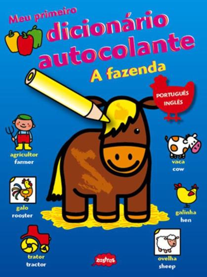 Livro - A fazenda : Meu primeiro dicionário autocolante Menor preço em Livro - A fazenda : Meu primeiro dicionário autocolante