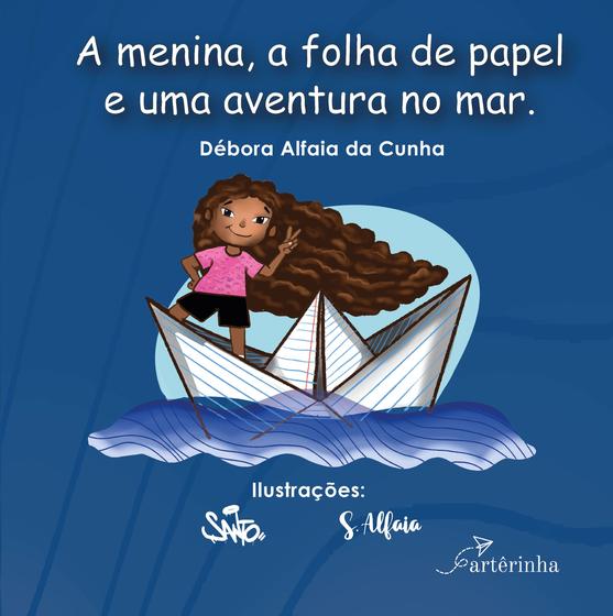 Imagem de Livro - A menina, a folha de papel e uma aventura no mar