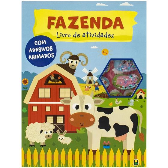 Imagem de Livro - Adesivos Animados - Livro de Atividades: Fazenda