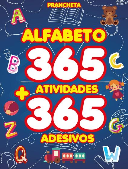 Imagem de Livro - Alfabeto prancheta 365 atividades + 365 adesivos