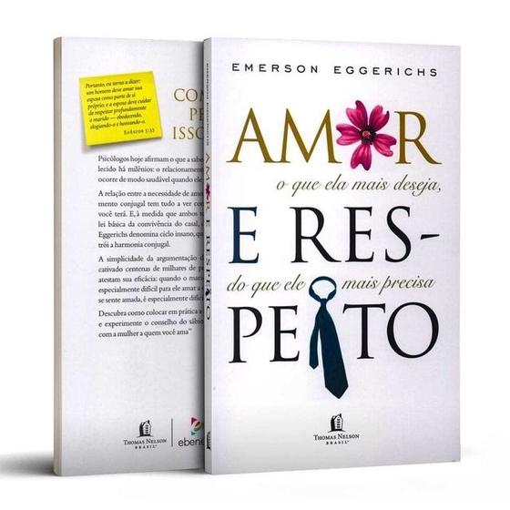 Imagem de livro amor e respeito capa brochura de emerson eggerichs