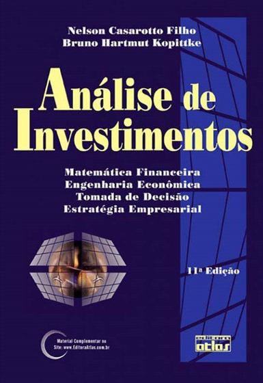 Imagem de Livro - Análise de investimentos: matemática financeira, engenharia econômica, estratégia empresarial