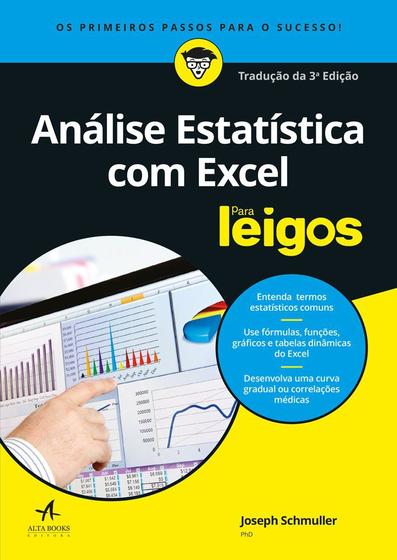 Imagem de Livro - Análise estatística com Excel Para Leigos