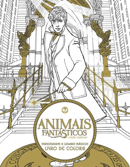 Imagem de Livro - Animais fantásticos e onde habitam - Livro de colorir