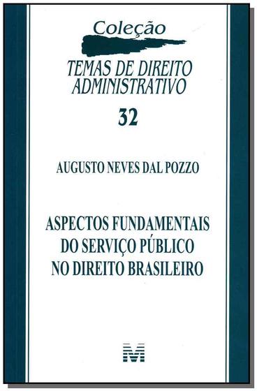 Imagem de Livro - Aspectos fundamentais do serviço público no direito brasileiro - 1 ed./2012