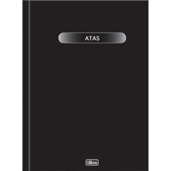 Livro ATA Capa Dura Ofício 100 Folhas Vertical - Pacote com 5 Unidades ...