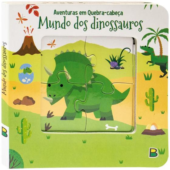 Imagem de Livro - Aventuras em Quebra-cabeça: Mundo dos Dinossauros