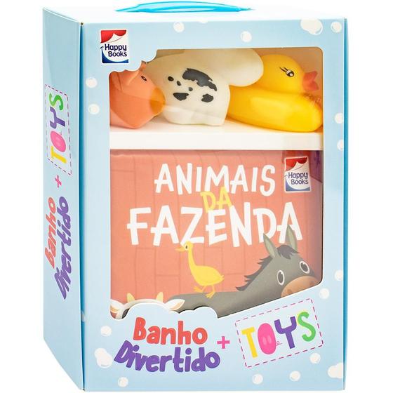 Imagem de Livro - Banho Divertido + Toys: Animais da Fazenda