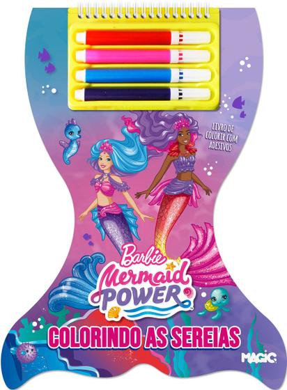 Imagem de Livro - Barbie - Colorindo as Sereias