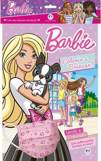 Imagem de Livro - Barbie - kit com máscara