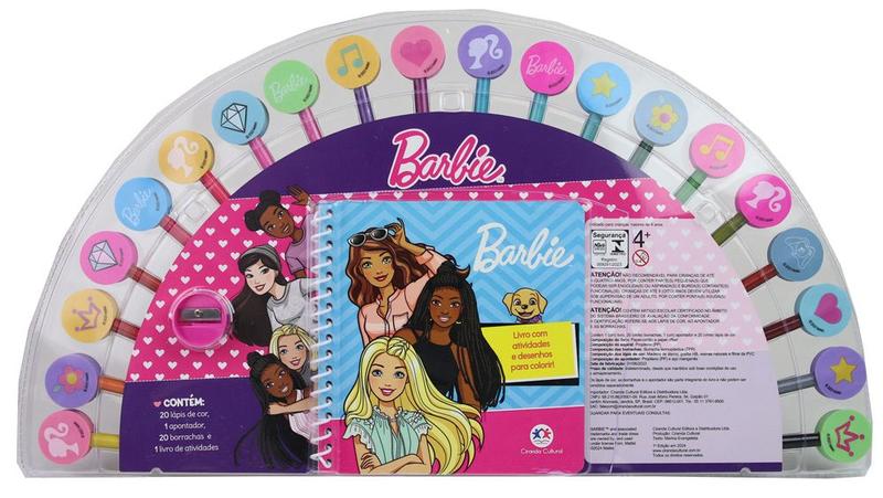 Imagem de Livro - Barbie - Livro com atividades e desenhos para colorir