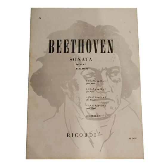 Imagem de Livro beethoven sonata op. 14 n. 01 para piano rev. casella