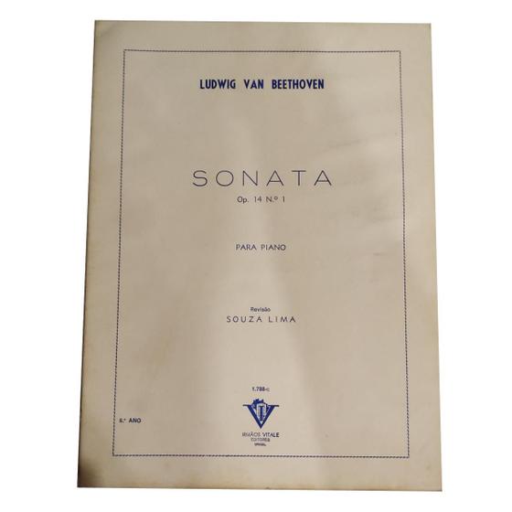 Imagem de Livro beethoven sonata op. 14 n. 1 para piano revisão souza lima