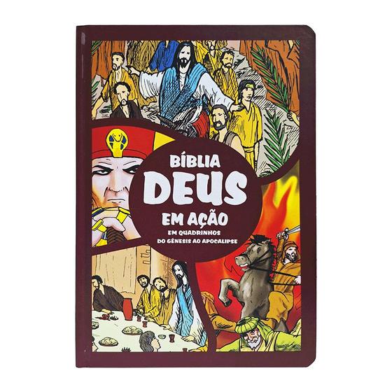 Imagem de Livro - Bíblia deus em ação em quadrinhos ‐ capa a última ceia