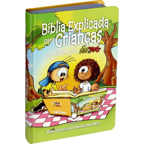 Livro - Bíblia Explicada para Crianças com ilustrações Mig & Meg Menor preço em Livro - Bíblia Explicada para Crianças com ilustrações Mig & Meg