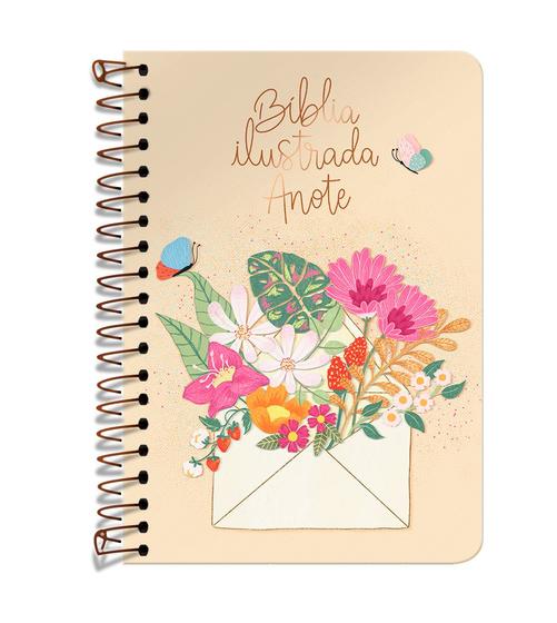 Livro - Bíblia Ilustrada Anote NVT espiral - Cartão de Primavera Menor preço em Livro - Bíblia Ilustrada Anote NVT espiral - Cartão de Primavera