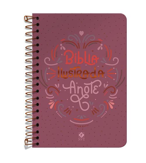 Livro - Bíblia Ilustrada Anote NVT espiral - Rosa Brilhante Menor preço em Livro - Bíblia Ilustrada Anote NVT espiral - Rosa Brilhante