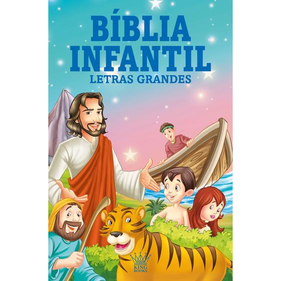 Imagem de Livro - Bíblia Infantil - Letras Grandes - Capa Almofadada