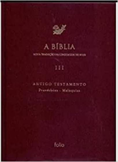 Livro Bíblia Na Linguagem Atual (Antigo Testamento) V. 3 - Bíblia ...