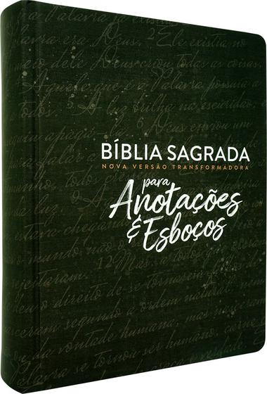 Imagem de Livro - Bíblia Sagrada Nova Versão Transformadora: Para anotações e esboços - Preta