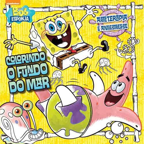 Imagem de Livro - Bob Esponja - Colorindo o fundo do mar