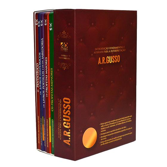 Imagem de Livro - BOX A.R. GUSSO | ANTIGO TESTAMENTO | C/ 5 livros