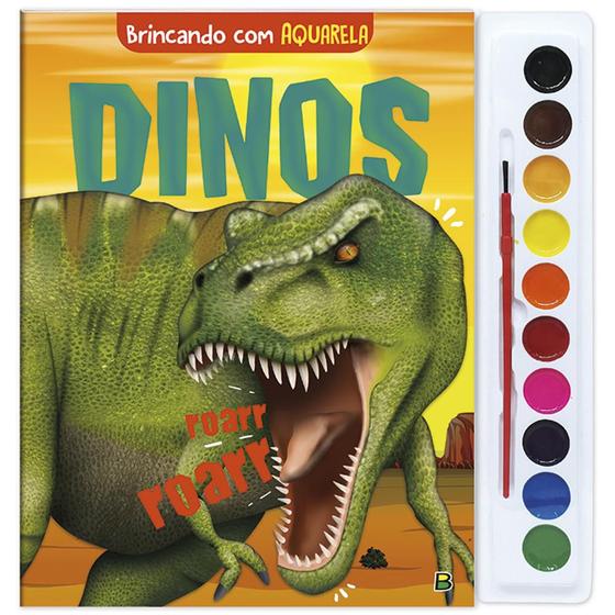 Imagem de Livro - Brincando com Aquarela: Dinos